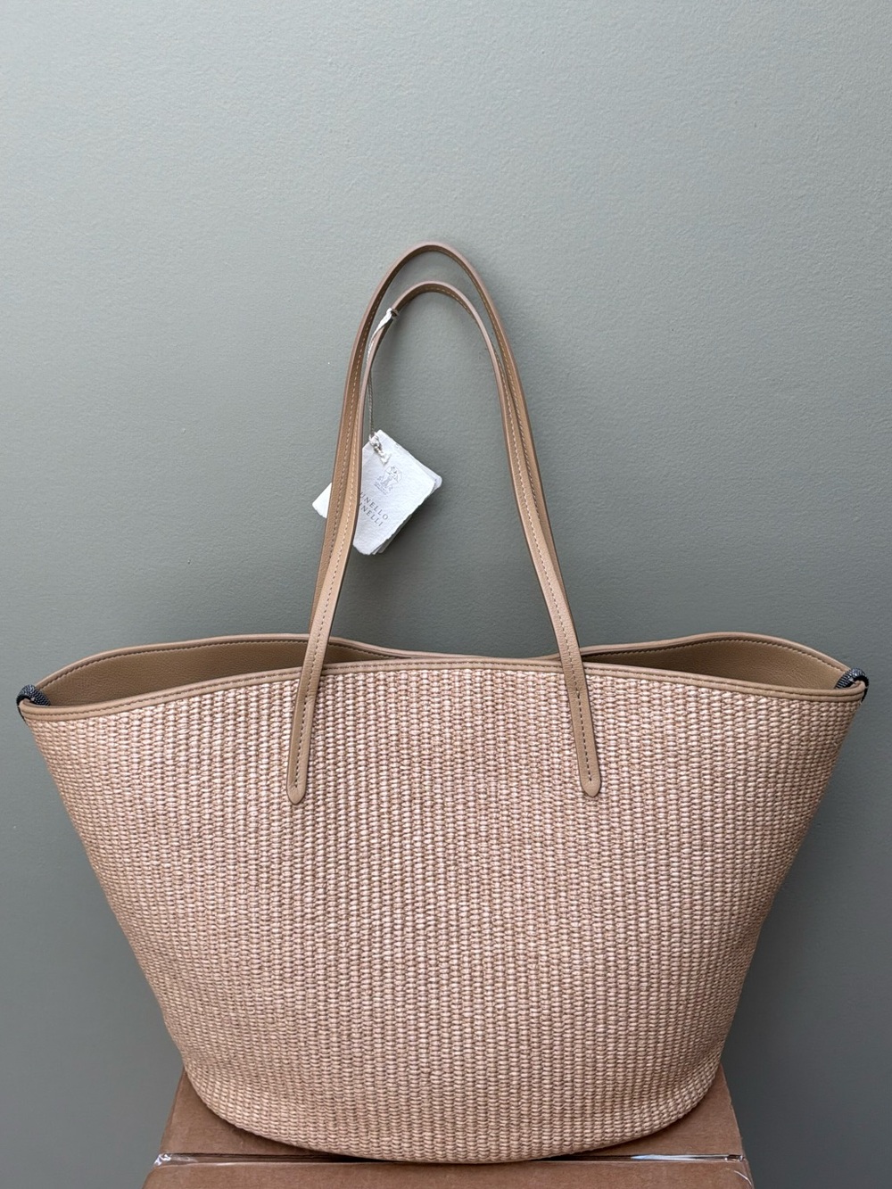 Brunello Cucinelli Raffia Tote Bag $3025